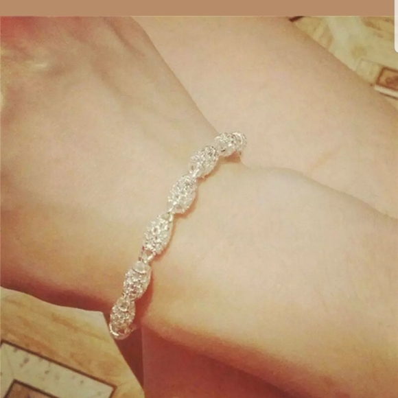 NEW Fabulous lady 925 silver charm chain bracelet - Picture 2 of 4